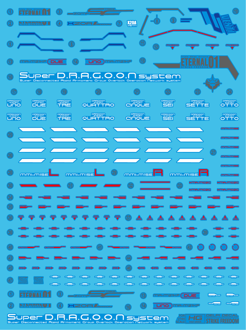 DELPI DECAL - HGCE 1/144 STRIKE FREEDOM