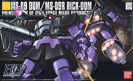 GUNDAM HGUC -059- MS-09 DOM / MS-09R RICK-DOM (GUNDAM MODEL KITS) 1/144