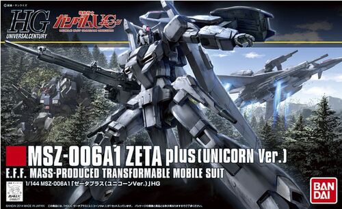 GUNDAM HGUC -182- MSZ-006A1 ZETA PLUS - UNICORN VER 1/144