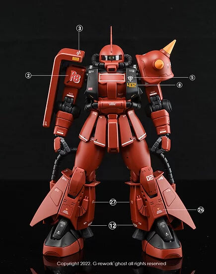 G REWORK -MG- MS-06 R-2 ZAKU II 2.0 JHONNY RIDDEN