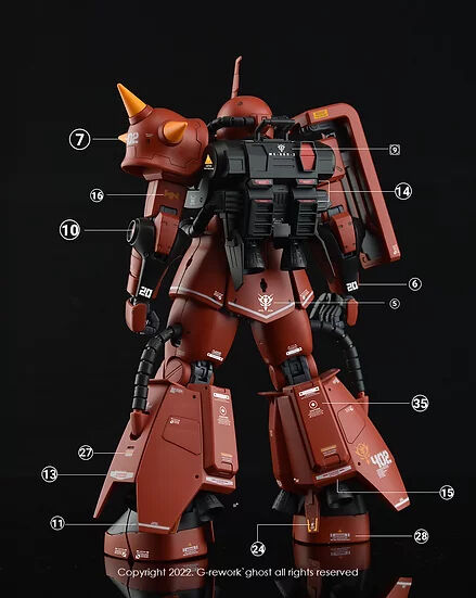 G REWORK -MG- MS-06 R-2 ZAKU II 2.0 JHONNY RIDDEN