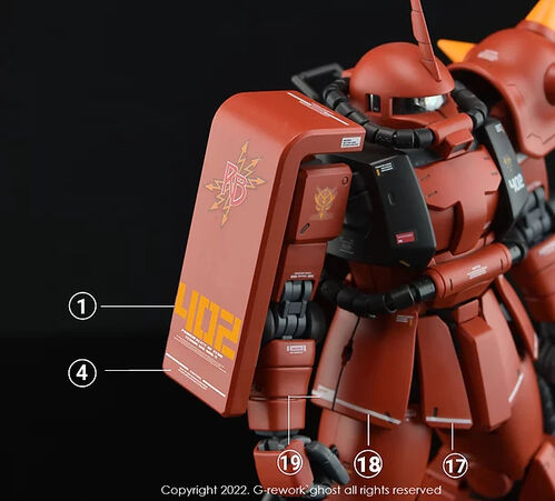 G REWORK -MG- MS-06 R-2 ZAKU II 2.0 JHONNY RIDDEN