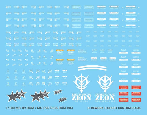 G REWORK -MG- MS-09 DOM / MS-09R RICK DOM